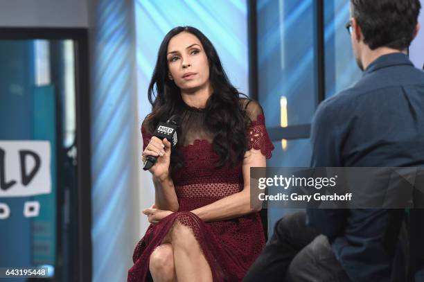 Actress Famke Janssen visits Build Series to discuss the spin-off series, "The Blacklist:Redemption" at Build Studio on February 20, 2017 in New York...