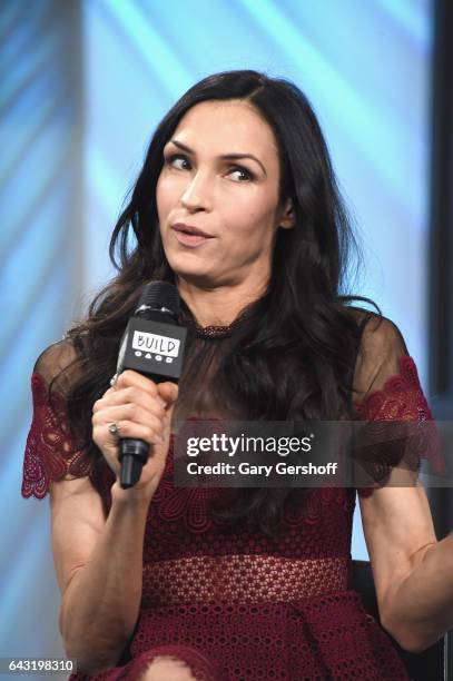 Actress Famke Janssen visits Build Series to discuss the spin-off series, "The Blacklist:Redemption" at Build Studio on February 20, 2017 in New York...