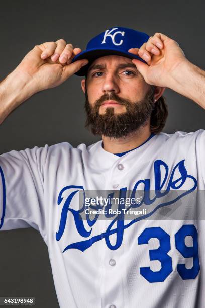 Jason Hammel of the Kansas City Royals poses for a portrait at the Surprise Sports Complex on February 20, 2017 in Surprise, Arizona.