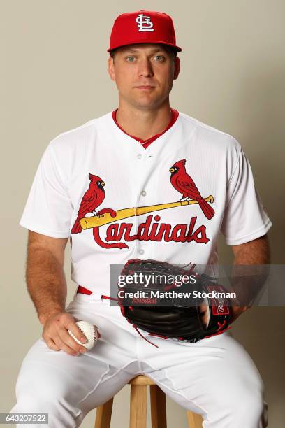 Trevor Rosenthal poses for a portrait during St Louis Cardinals Photo Day at Roger Dean Stadium on February 20, 2017 in Jupiter, Florida.
