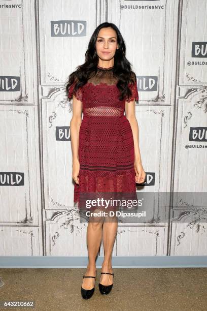 Famke Janssen attends the Build Series to discuss "The Blacklist: Redemption" at Build Studio on February 20, 2017 in New York City.