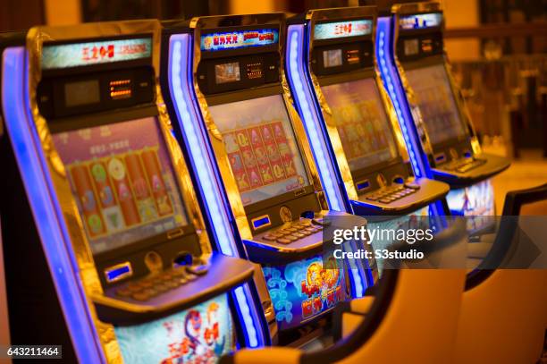 Slot machines in the casino floor two days before the Grand Opening of the Galaxy Macau hotel and casino on Friday May 13, 2011.