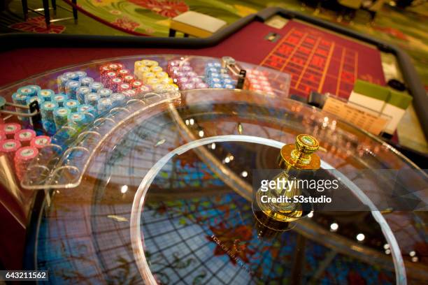 Roulette table is displayed in the High Limits area of the Galaxy Macau on the day of the Grand Opening, on Sunday May 15, 2011.