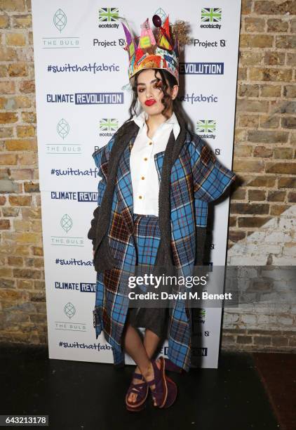 Charli XCX attends Dame Vivienne Westwood and James Jagger's Mad Max party in aid of climate change during London Fashion Week February 2017 at...