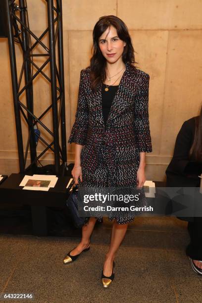 Caroline Sieber attends the Christopher Kane show during the London Fashion Week February 2017 collections on February 20, 2017 in London, England.