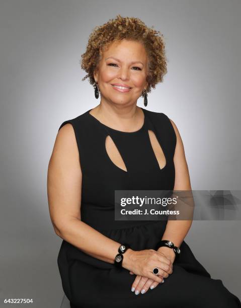 Cheif Executive officer of BET Debra Lee poses for a portrait for BET's 2017 American Black Film Festival Honors Awards at The Beverly Hilton Hotel...