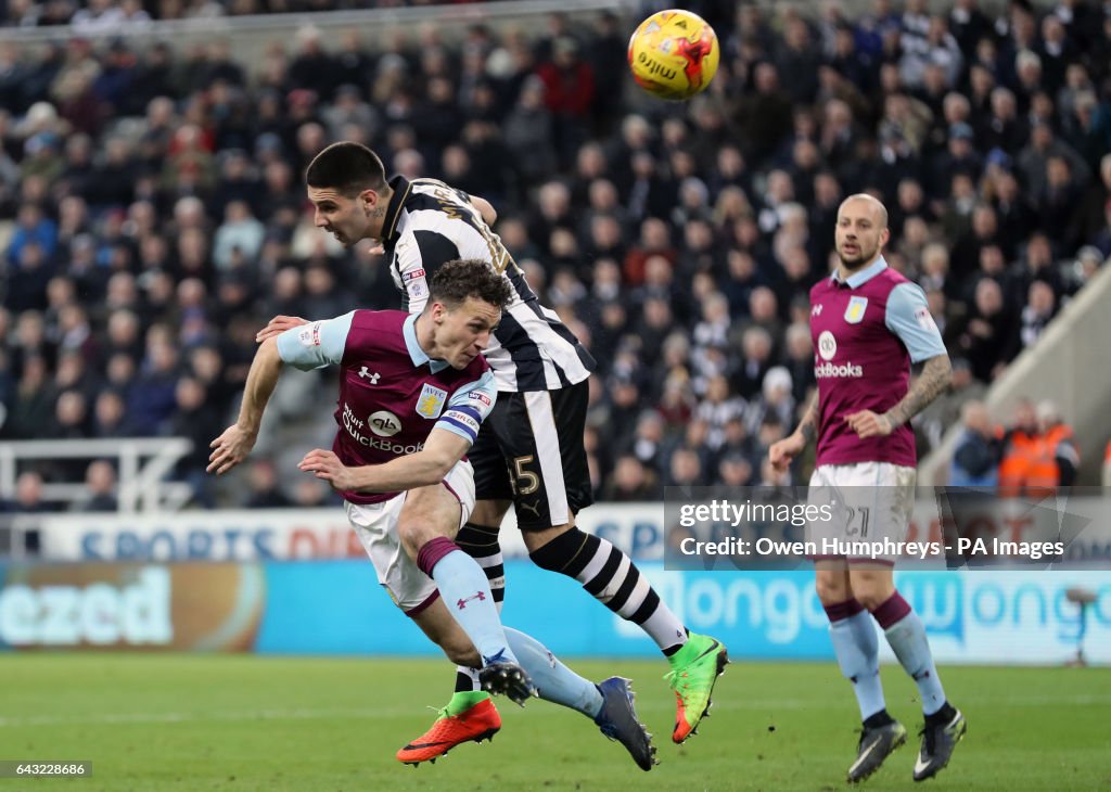 Newcastle United v Aston Villa - Sky Bet Championship - St James' Park
