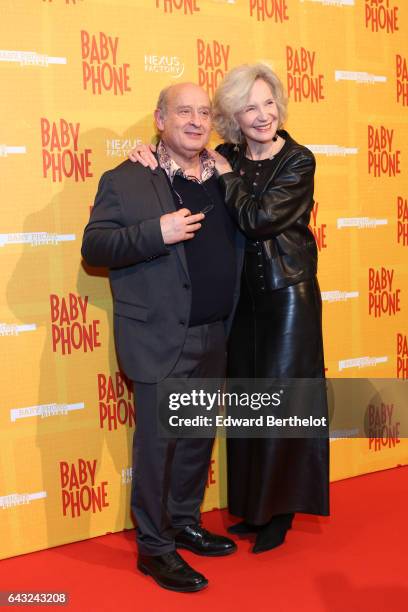 Michel Jonasz and Marie-Christine Adam, during "Baby Phone" Paris Premiere, at Cinema UGC Normandie on February 20, 2017 in Paris, France.