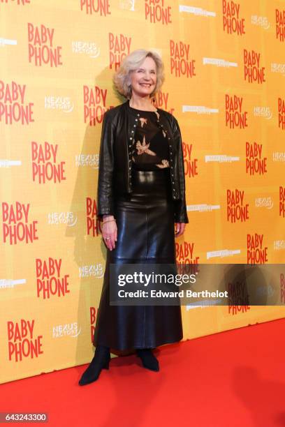 Marie-Christine Adam, during "Baby Phone" Paris Premiere, at Cinema UGC Normandie on February 20, 2017 in Paris, France.