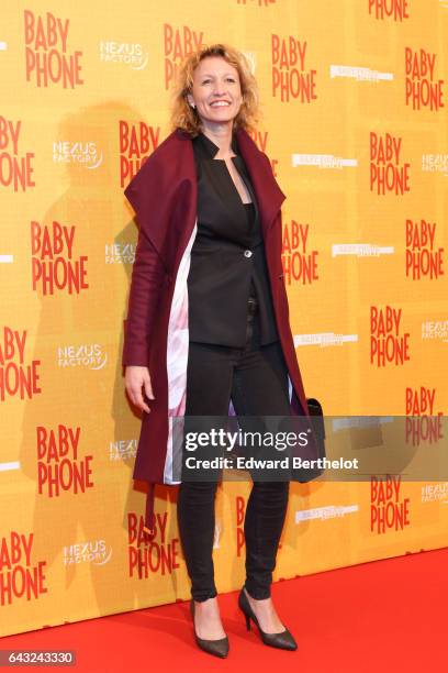 Alexandra Lamy, during "Baby Phone" Paris Premiere, at Cinema UGC Normandie on February 20, 2017 in Paris, France.