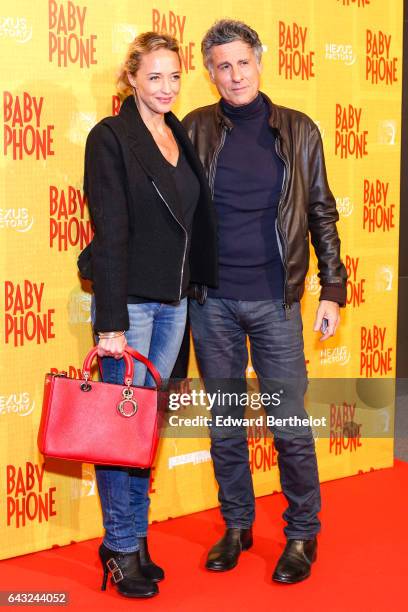 Helene de Fougerolles, during "Baby Phone" Paris Premiere at Cinema UGC Normandie on February 20, 2017 in Paris, France.