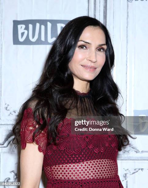 Famke Janssen appears to promote "The Blacklist: Redemption" during the BUILD Series at Build Studio on February 20, 2017 in New York City.