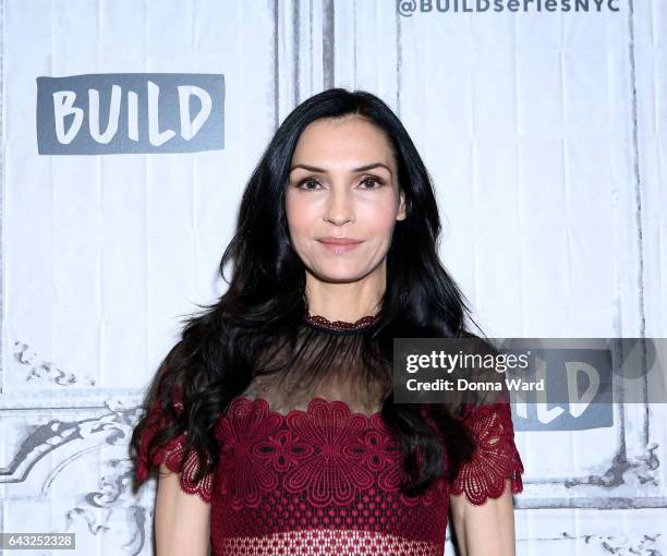 Famke Janssen appears to promote "The Blacklist: Redemption" during the BUILD Series at Build Studio on February 20, 2017 in New York City.