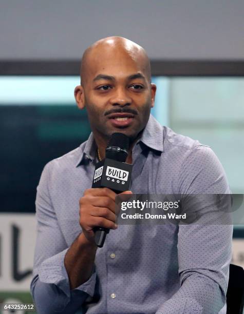 Brandon Victor Dixon appears to promote "Hamilton" during the BUILD Series at Build Studio on February 20, 2017 in New York City.