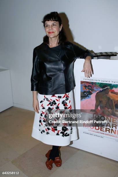 Director of "Musee des Beaux Arts Pouchkine", Marina Loshak attends the Private View of "Icones de l'Art Moderne, la Collection Chtchoukine" at...