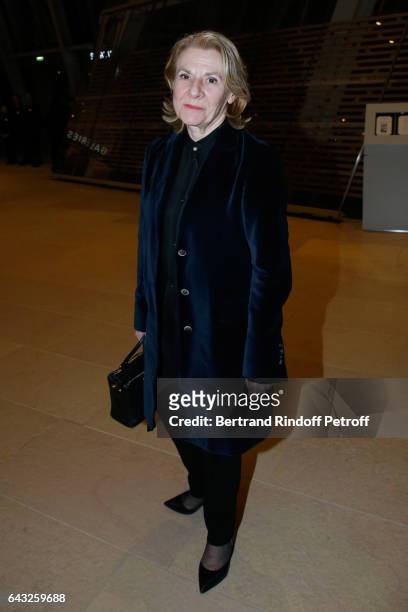 President of Versailles Castle Catherine Pegard attends the Private View of "Icones de l'Art Moderne, la Collection Chtchoukine" at Fondation Louis...