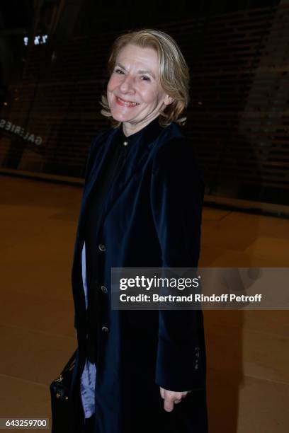 President of Versailles Castle Catherine Pegard attends the Private View of "Icones de l'Art Moderne, la Collection Chtchoukine" at Fondation Louis...