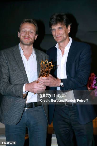 Winners of the 'Daniel Toscan du Plantier' Producer's Price, Nicolas Altmayer and his brother Eric Altmayer, for all of their production over the...