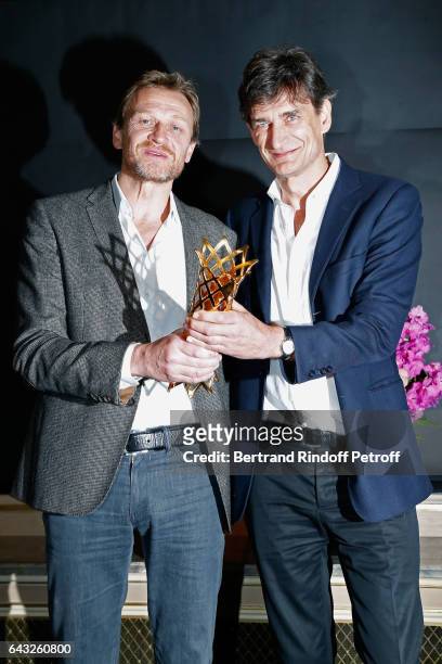 Winners of the 'Daniel Toscan du Plantier' Producer's Price, Nicolas Altmayer and his brother Eric Altmayer, for all of their production over the...