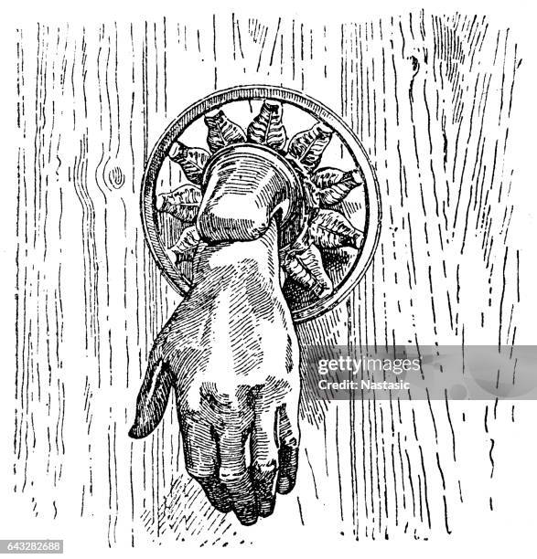 knocker - door knocker stock illustrations