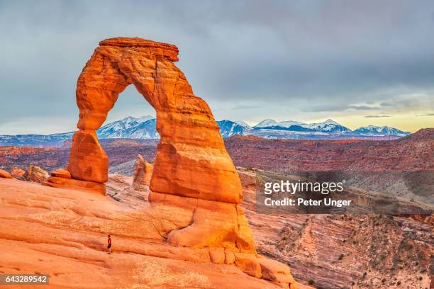 arches national park,utah,usa - delicate arch stock pictures, royalty-free photos & images
