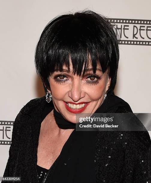 Liza Minnelli impersonator Suzanne Goulet attends The Reel Awards 2017 at the Golden Nugget Hotel & Casino on February 20, 2017 in Las Vegas, Nevada.