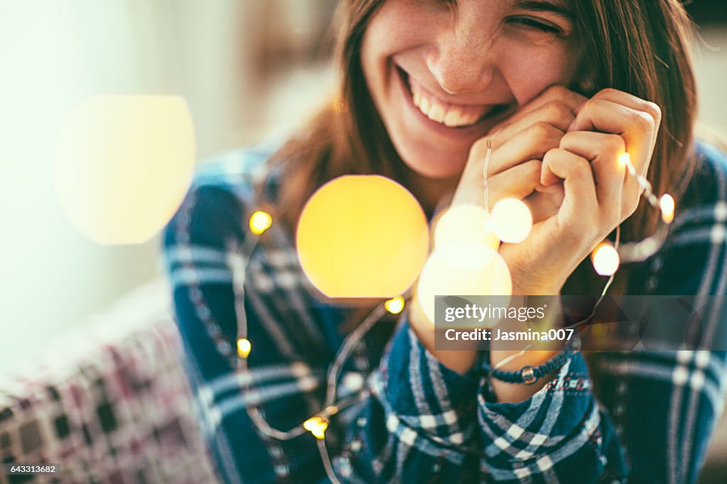 Light bulbs and smile