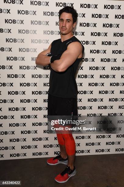 Josh Patterson attends as KOBOX Trainer Antoine Dunn and sister Jourdan Dunn kick of the KOBOX city studio with a boxing workout on February 21, 2017...