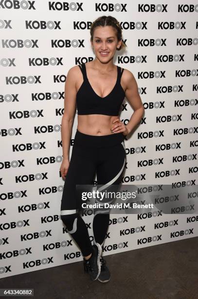 Ashley Roberts attends as KOBOX Trainer Antoine Dunn and sister Jourdan Dunn kick of the KOBOX city studio with a boxing workout on February 21, 2017...