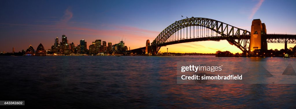 Sunset Over Sydney Harbour