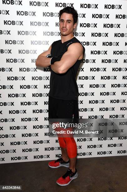 Josh Patterson attends as KOBOX Trainer Antoine Dunn and sister Jourdan Dunn kick of the KOBOX city studio with a boxing workout on February 21, 2017...