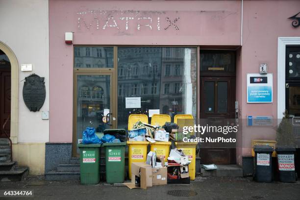 Scenes of daily life in Bydgoszcz, Poland are seen on 20 February, 2017.