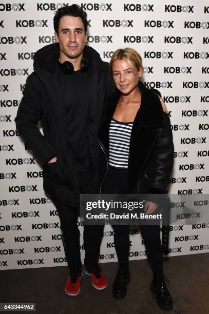 Josh Patterson and Jess Woodley attend as KOBOX Trainer Antoine Dunn and sister Jourdan Dunn kick of the KOBOX city studio with a boxing workout on...