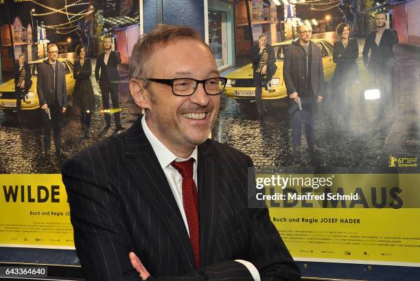 Josef Hader attends the Vienna premiere of the film 'Wilde Maus' at Gartenbau Kino on February 16, 2017 in Vienna, Austria.