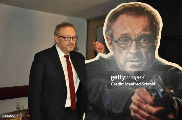 Josef Hader attends the Vienna premiere of the film 'Wilde Maus' at Gartenbau Kino on February 16, 2017 in Vienna, Austria.