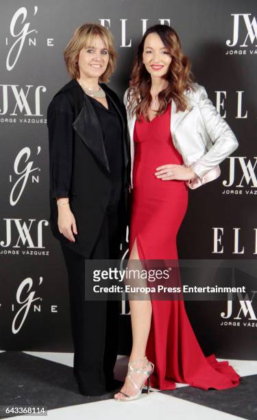 Rosa Tous and Ana Antic attend the 'Elle & Jorge Vazquez' photocall at Principe Pio theatre on February 20, 2017 in Madrid, Spain.