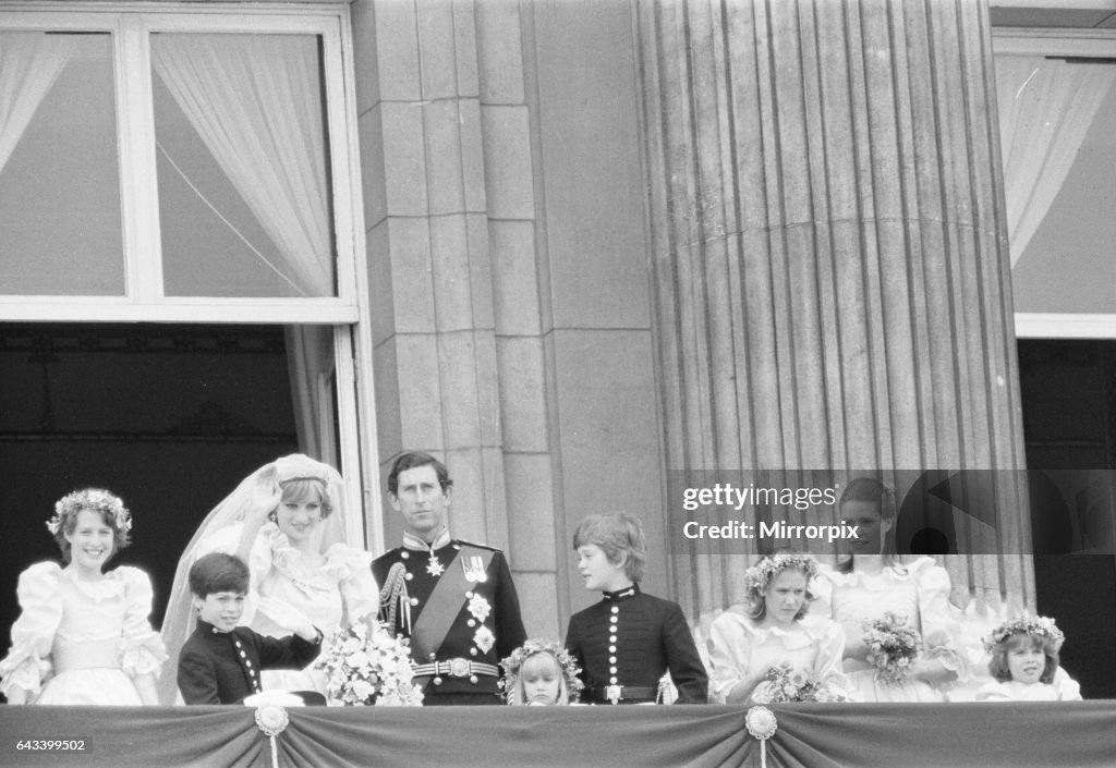 Wedding day of Prince Charles & Lady Diana Spencer, 29t