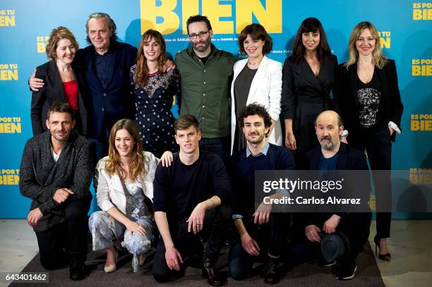 Spanish actors Maria Pujalte, Jose Coronado, Silvia Alonso, director Carlos Theron, Andrea Ros, Carmen Ruiz, Pilar Castro, Luis Mottola, Georgina...