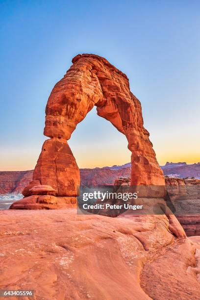arches national park,utah,usa - delicate arch stock-fotos und bilder