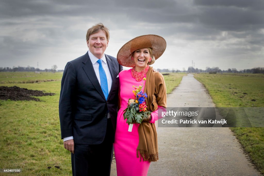 King Willem-Alexander Of The Netherlands And Queen Maxima Of The Netherlands Visit Farms And Villages