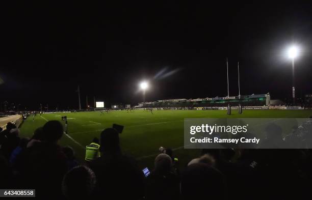 Galway , Ireland - 18 January 2017; A general view during the Guinness PRO12 Round 15 match between Connacht and Newport Gwent Dragons at the...