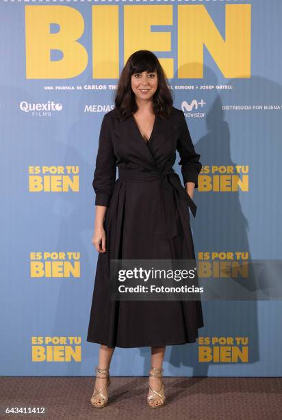 Carmen Ruiz attends a photocall for 'Es Por Tu Bien' at the Hesperia Hotel on February 21, 2017 in Madrid, Spain.