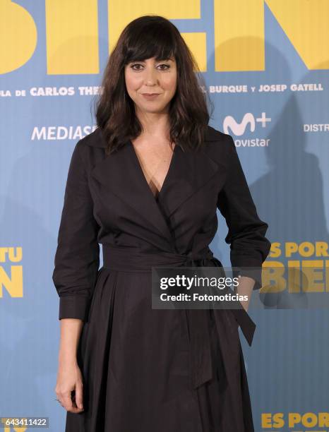 Carmen Ruiz attends a photocall for 'Es Por Tu Bien' at the Hesperia Hotel on February 21, 2017 in Madrid, Spain.