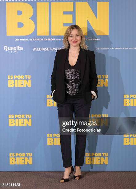 Pilar Castro attends a photocall for 'Es Por Tu Bien' at the Hesperia Hotel on February 21, 2017 in Madrid, Spain.