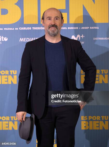 Javier Camara attends a photocall for 'Es Por Tu Bien' at the Hesperia Hotel on February 21, 2017 in Madrid, Spain.