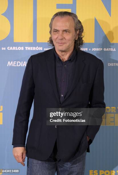 Jose Coronado attends a photocall for 'Es Por Tu Bien' at the Hesperia Hotel on February 21, 2017 in Madrid, Spain.