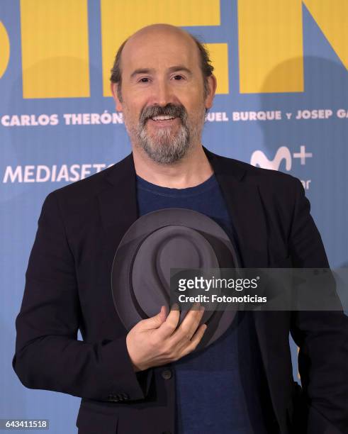 Javier Camara attends a photocall for 'Es Por Tu Bien' at the Hesperia Hotel on February 21, 2017 in Madrid, Spain.