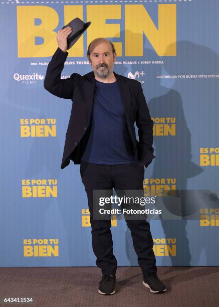 Javier Camara attends a photocall for 'Es Por Tu Bien' at the Hesperia Hotel on February 21, 2017 in Madrid, Spain.