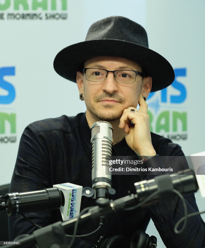 Chester Bennington Visits "The Elvis Duran Z100 Morning Show"