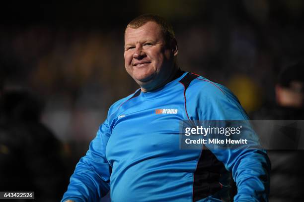 Reserve goalkeeper Wayne Shaw of Sutton acknowledges the crowd after The Emirates FA Cup Fifth Round match between Sutton United and Arsenal at...
